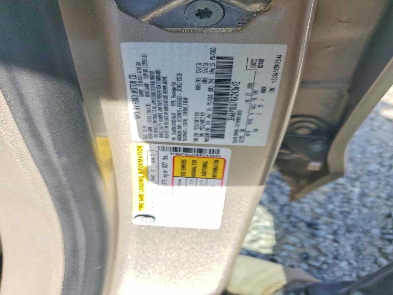 2019 FORD FUSION SE photo 25