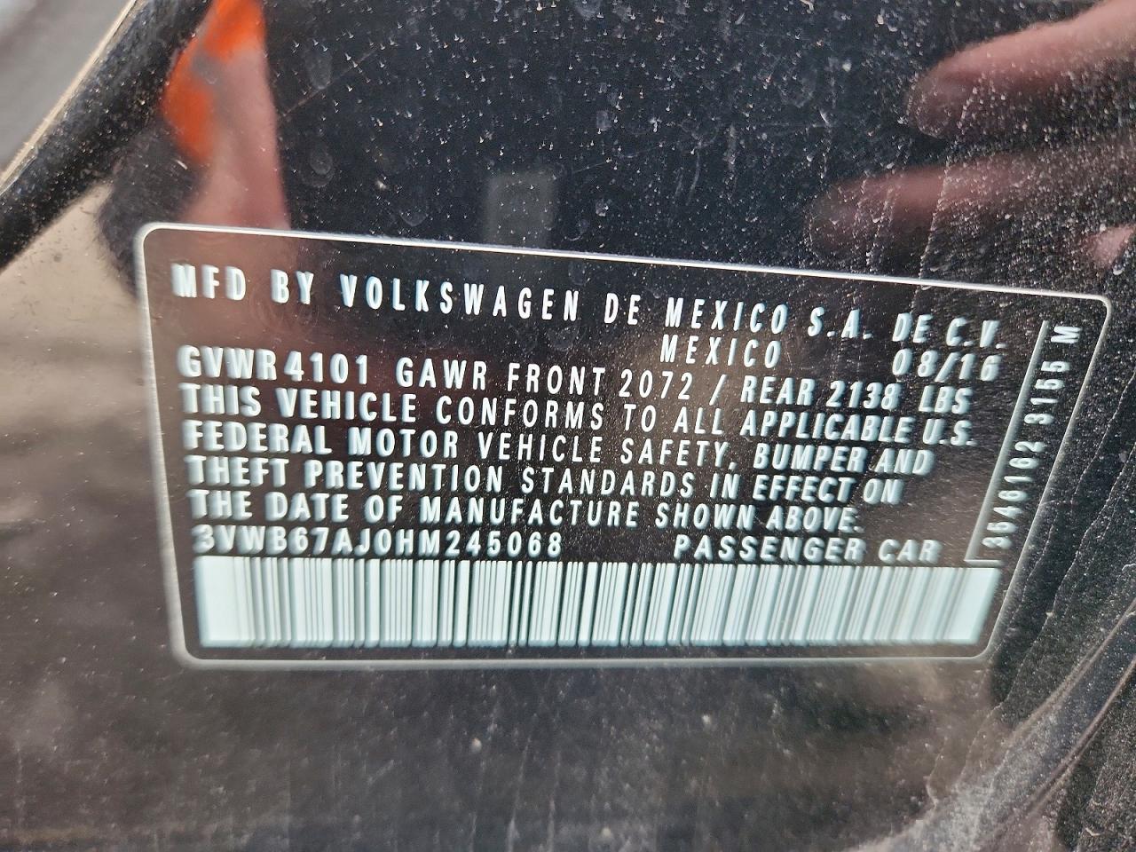 2017 VOLKSWAGEN JETTA SE photo 12