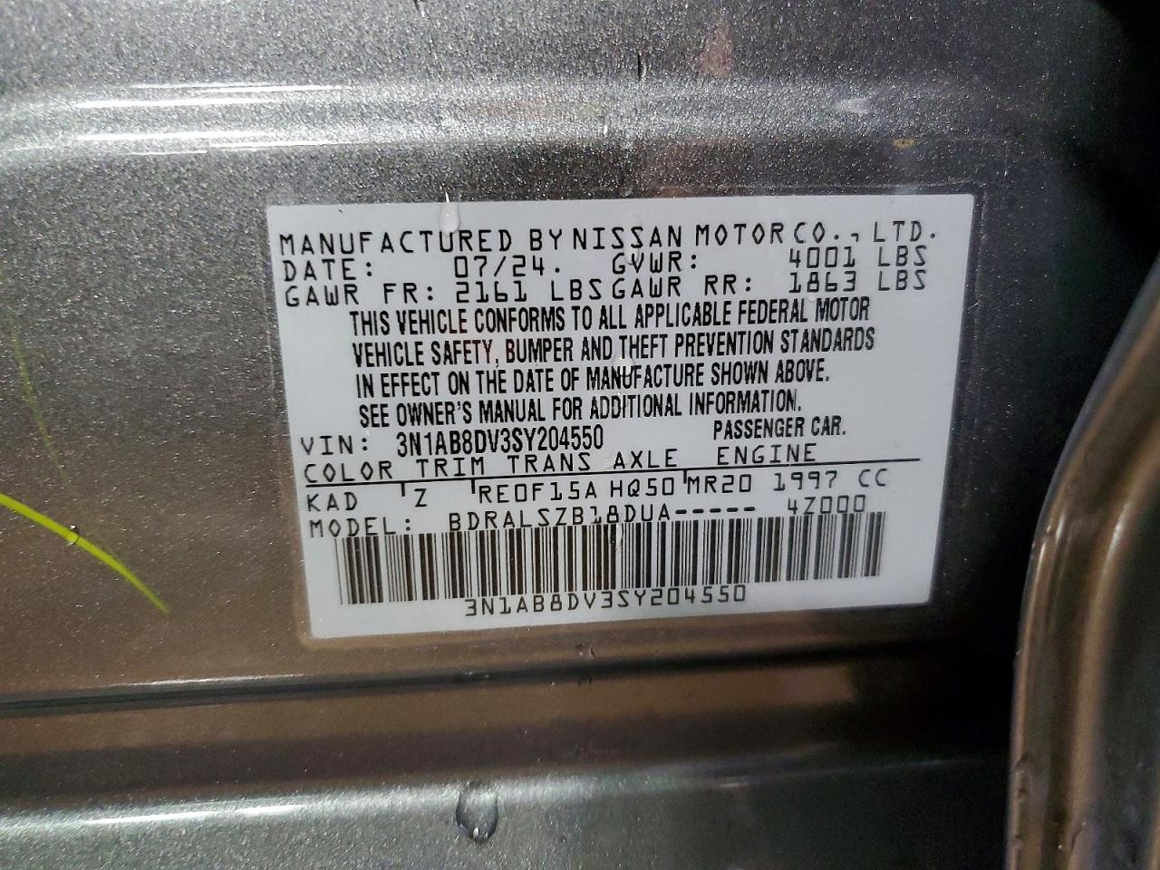 2025 NISSAN SENTRA SR photo 23