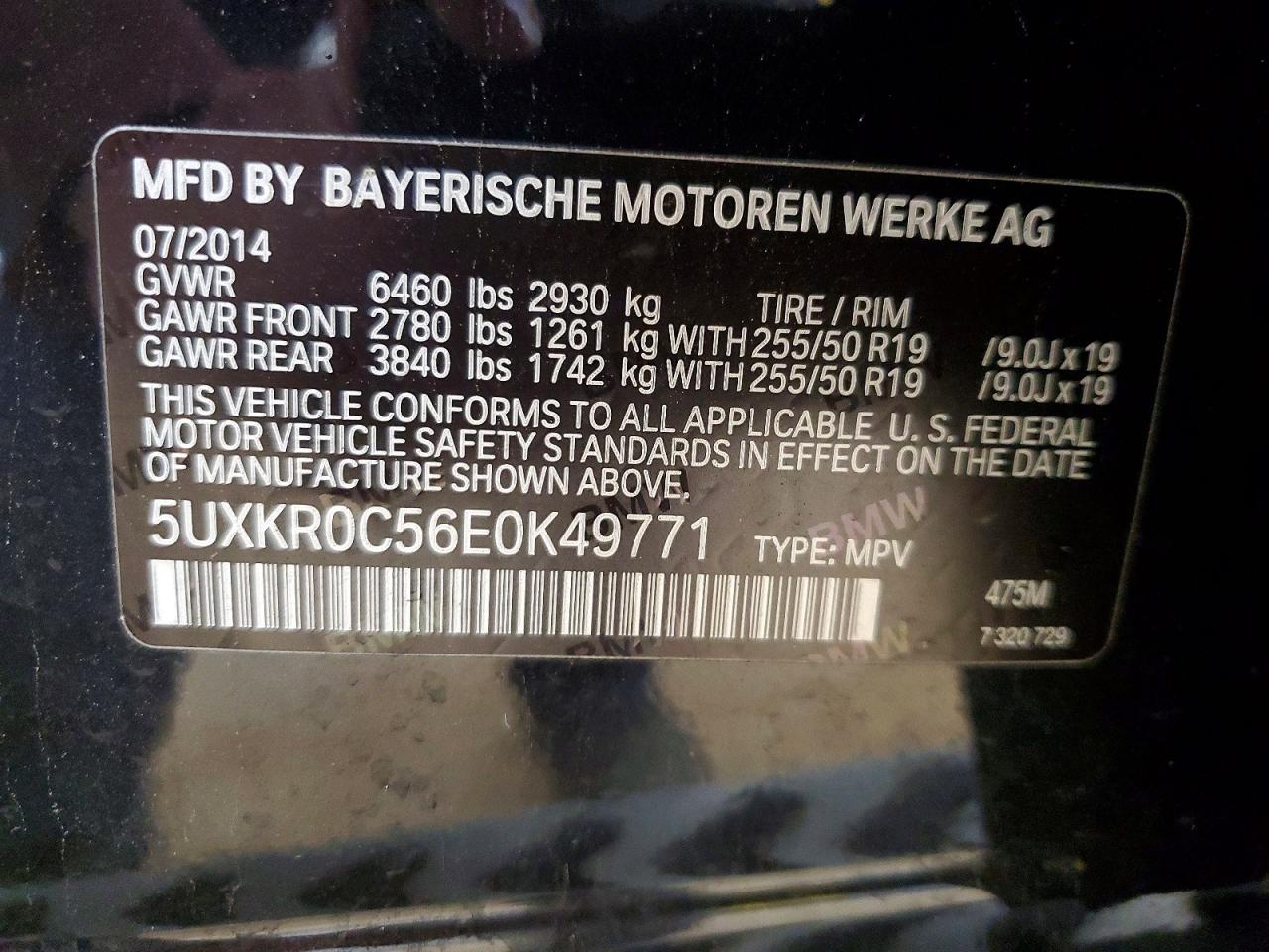 2014 BMW X5 XDRIVE35I photo 13