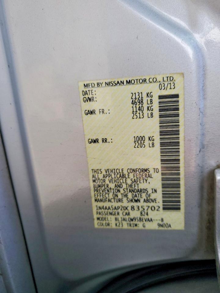 2013 NISSAN MAXIMA 3.5 S photo 12