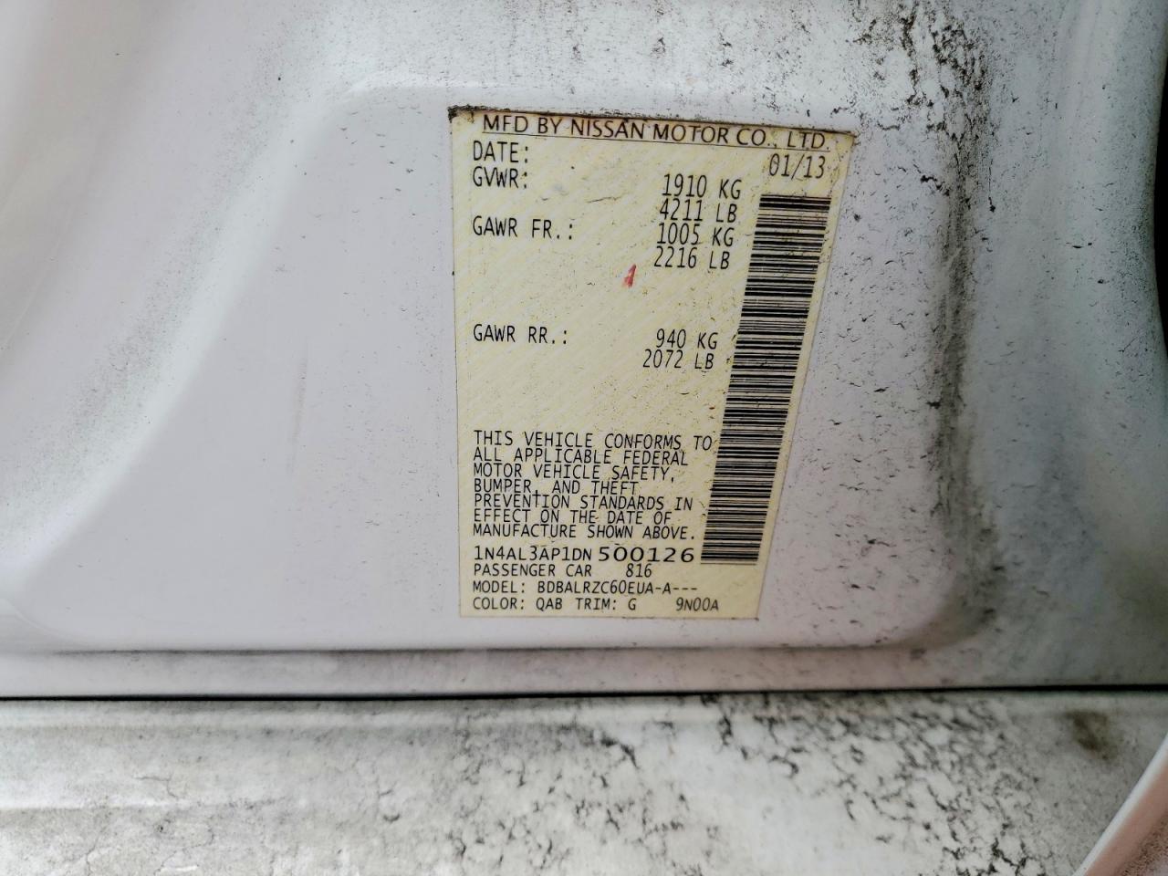 2013 NISSAN ALTIMA 2.5 photo 23