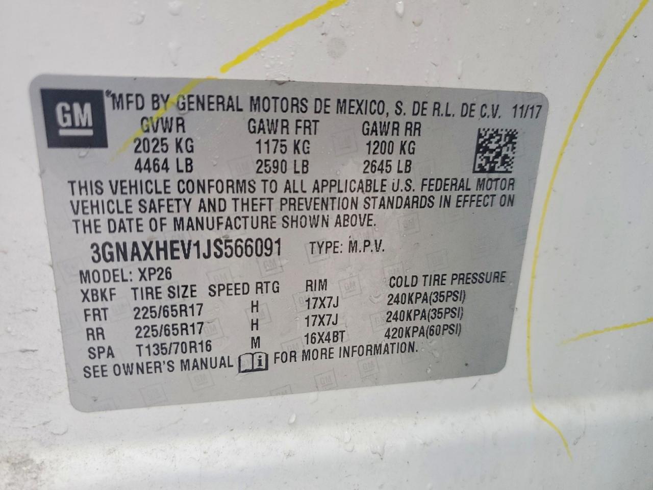 2018 CHEVROLET EQUINOX LS photo 25