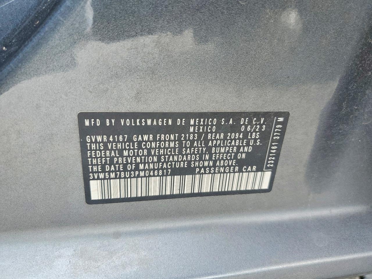 2023 VOLKSWAGEN JETTA S photo 12