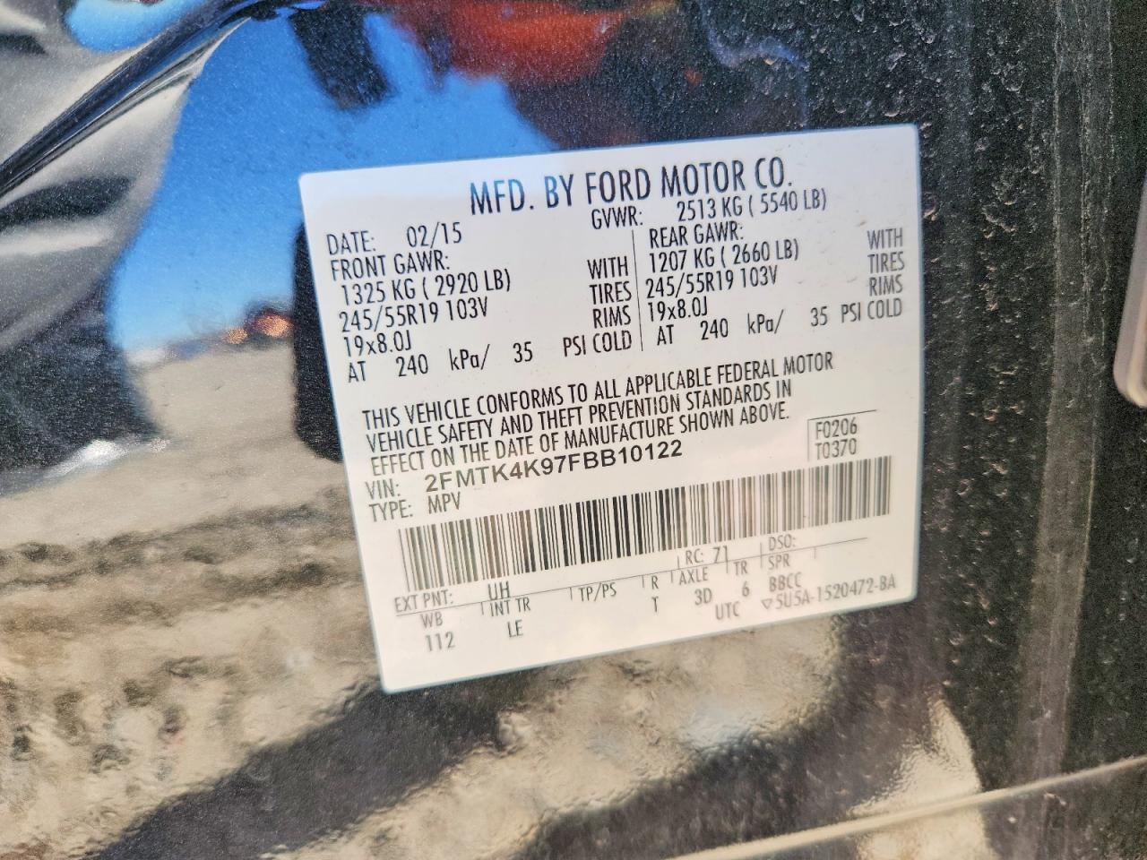 2015 FORD EDGE TITANIUM photo 13