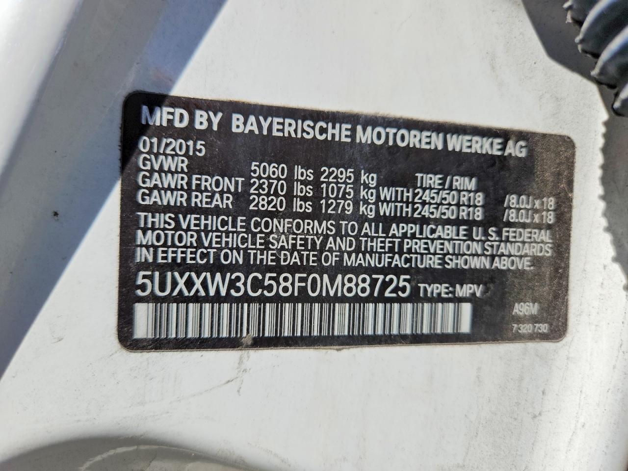 2015 BMW X4 XDRIVE28I photo 14