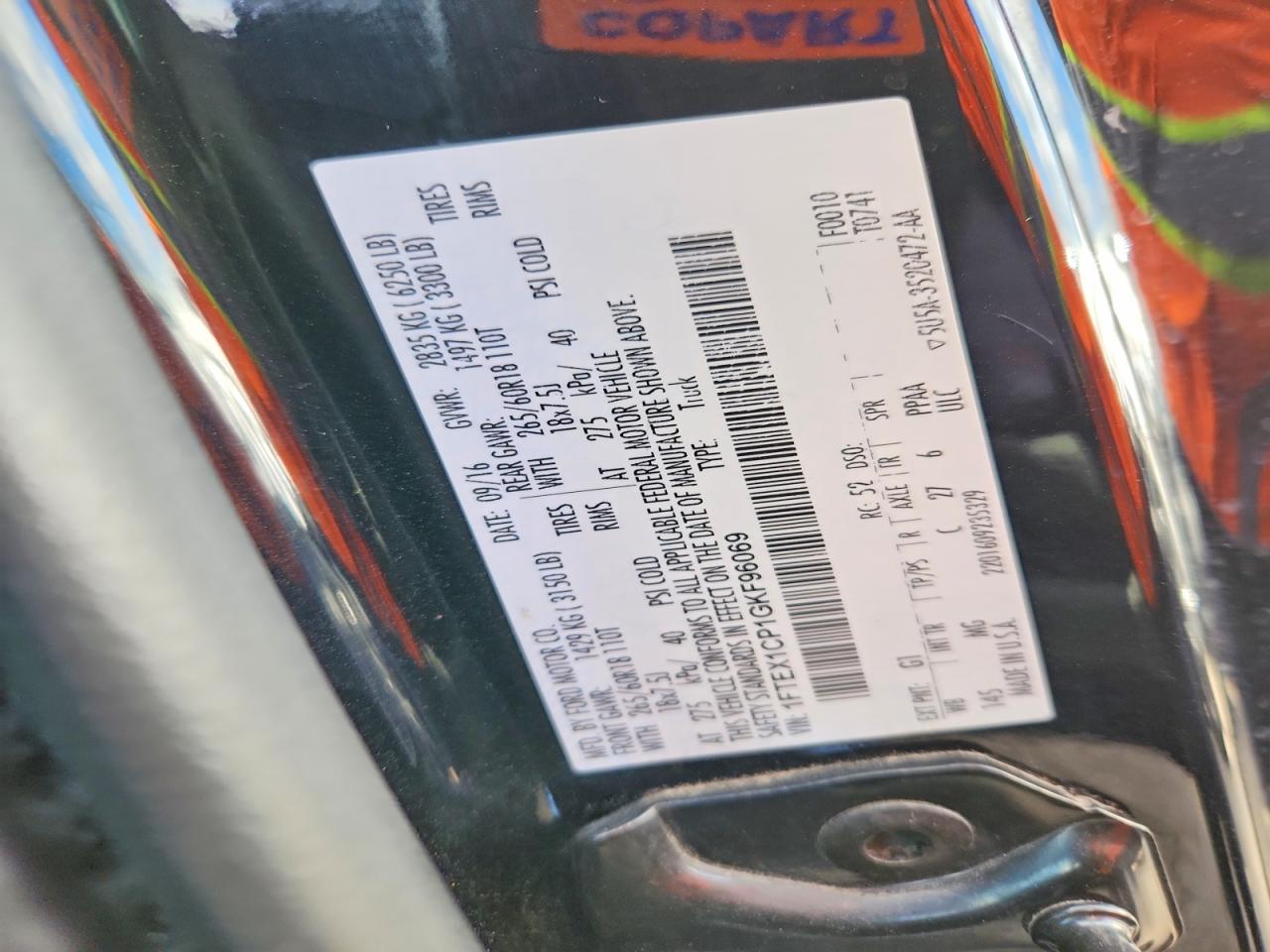 2016 FORD F150 photo 34