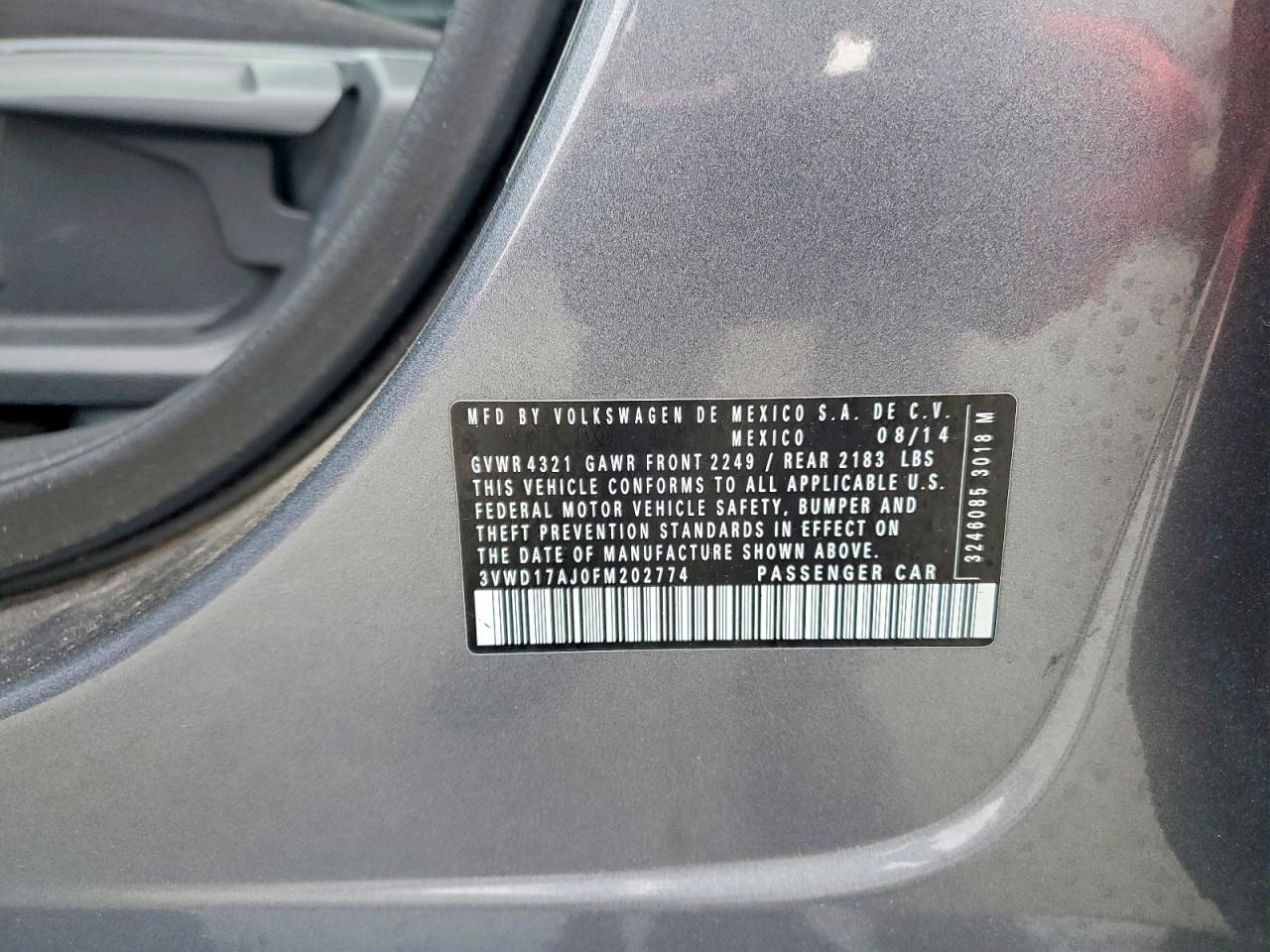 2015 VOLKSWAGEN JETTA SE photo 25