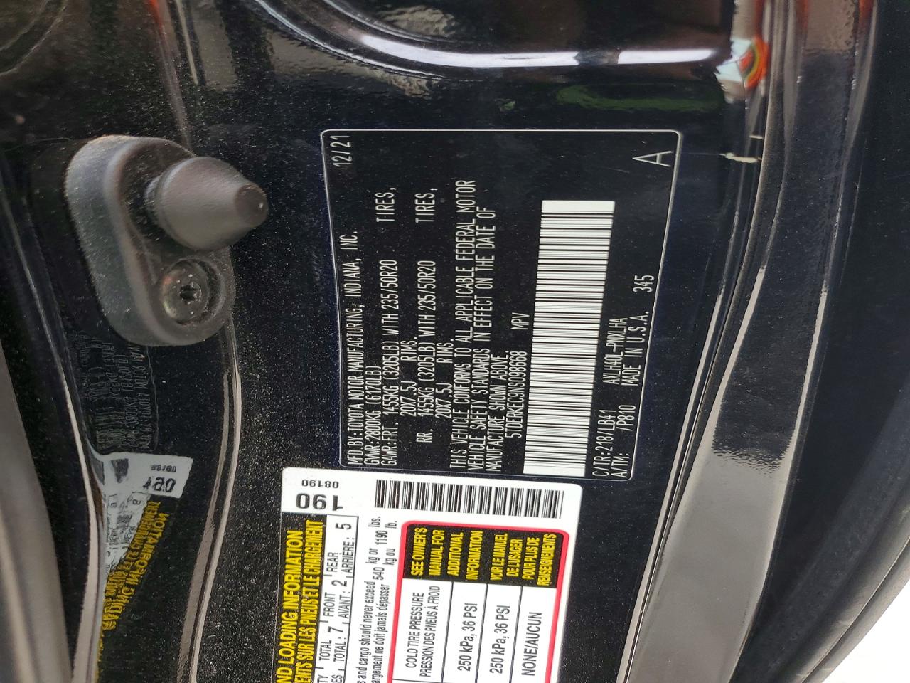 2022 TOYOTA SIENNA PLATINUM 7-PASSENGER photo 13
