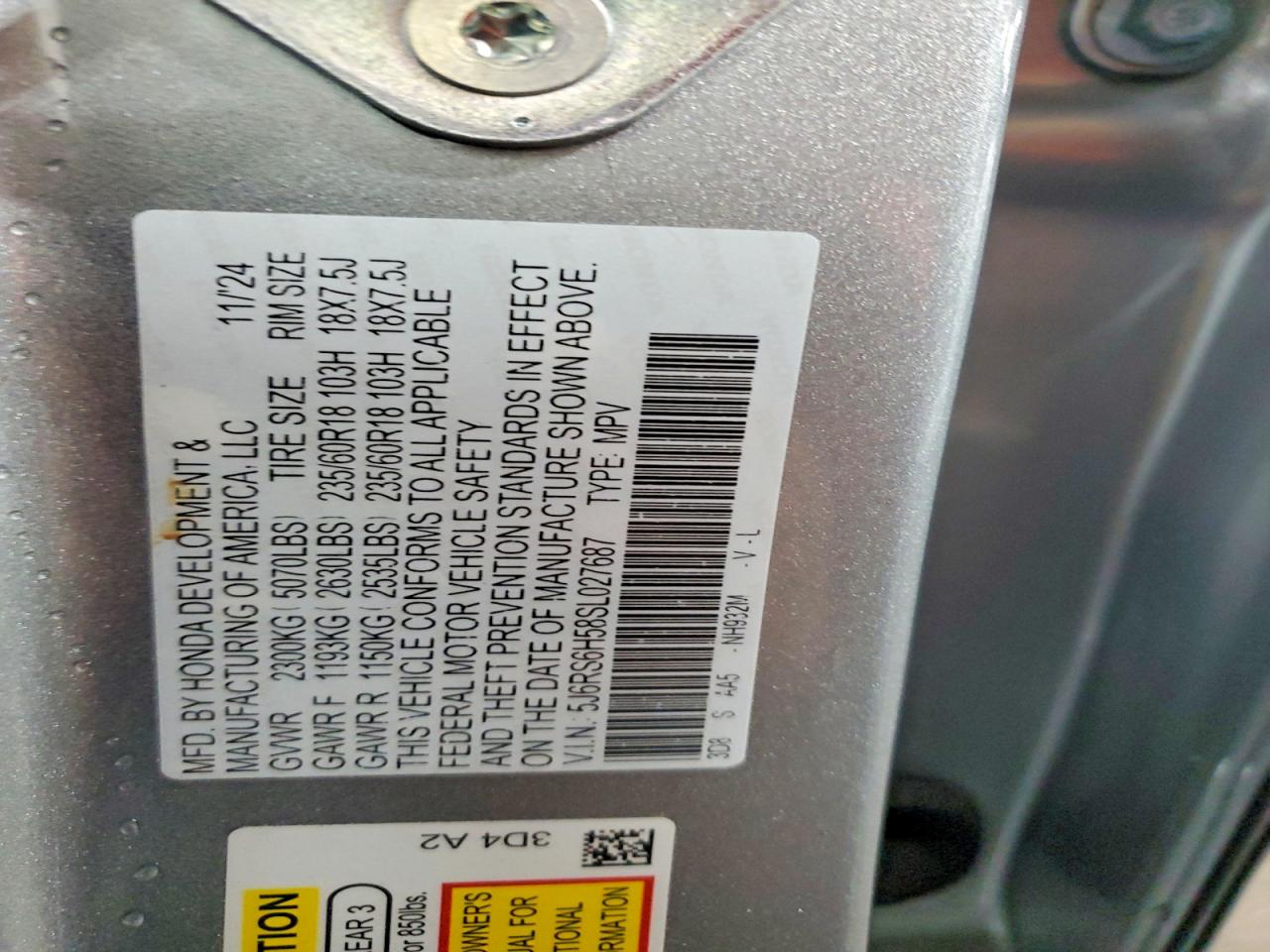 2025 HONDA CR-V SPORT photo 13