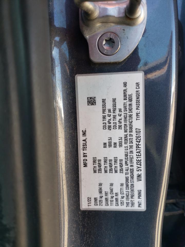 2023 TESL MODEL 3 photo 23