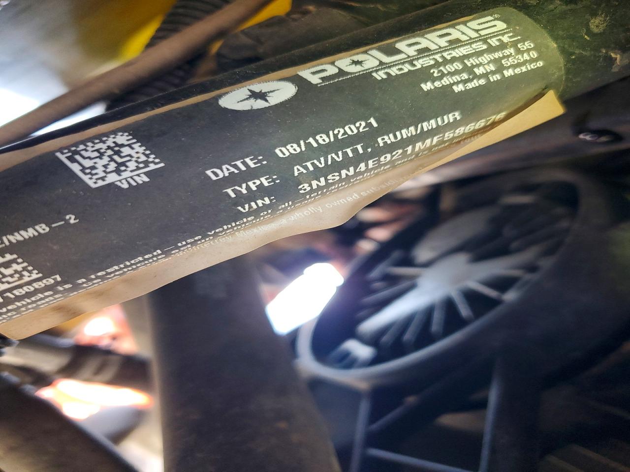 2021 POLARIS RZR UTILITY VEHICLE photo 10