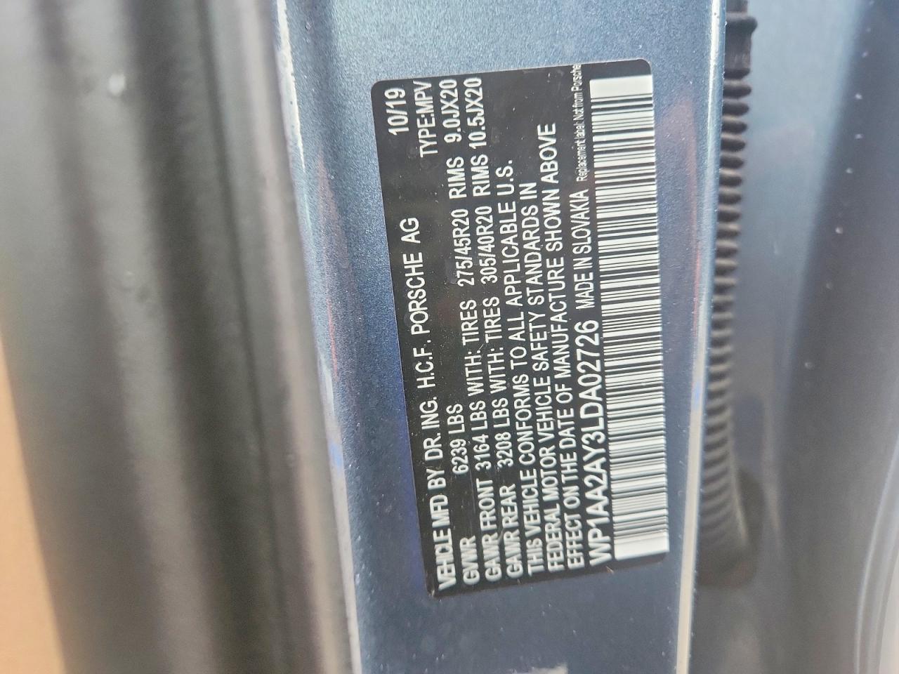 2020 PORSCHE CAYENNE photo 34