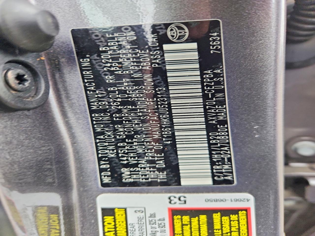 2018 TOYOTA CAMRY XSE photo 23