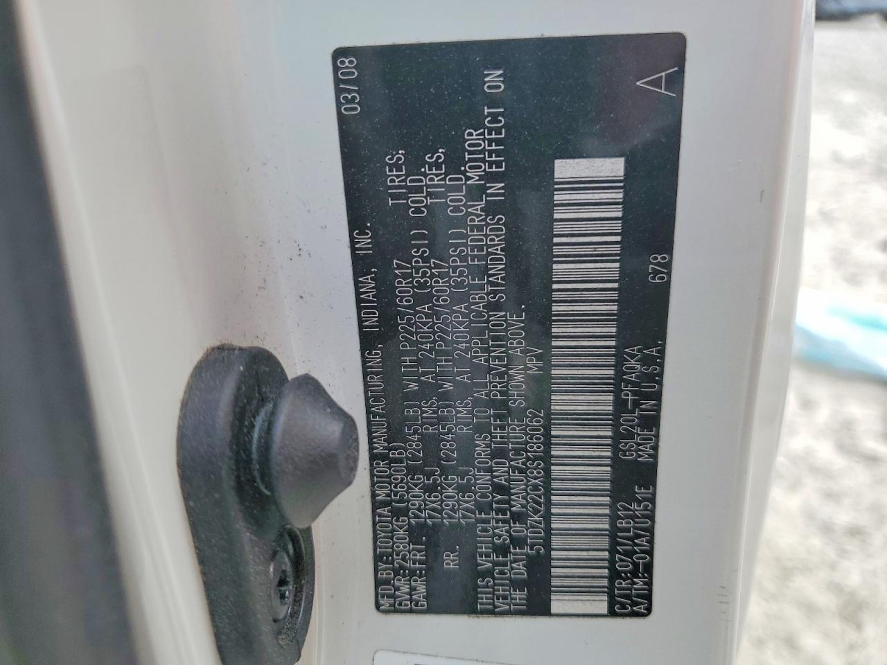 2008 TOYOTA SIENNA XLE LIMITED photo 14
