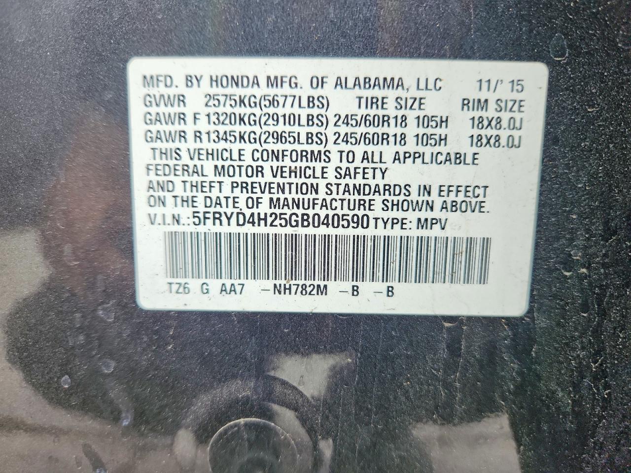 2016 ACURA MDX photo 25