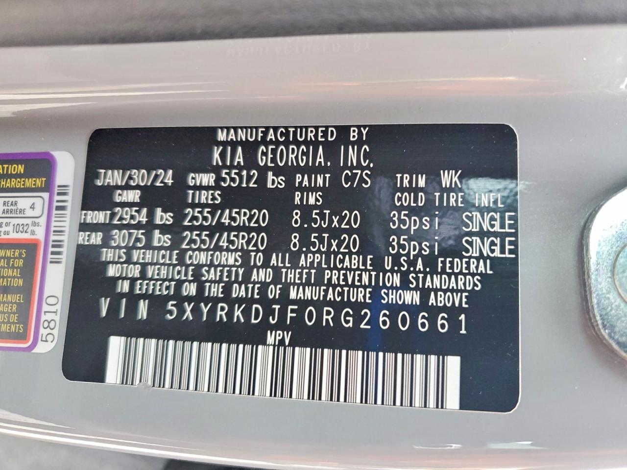 2024 KIA SORENTO photo 25