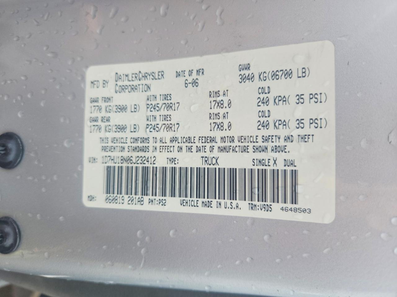 2006 DODGE RAM 1500 ST photo 12