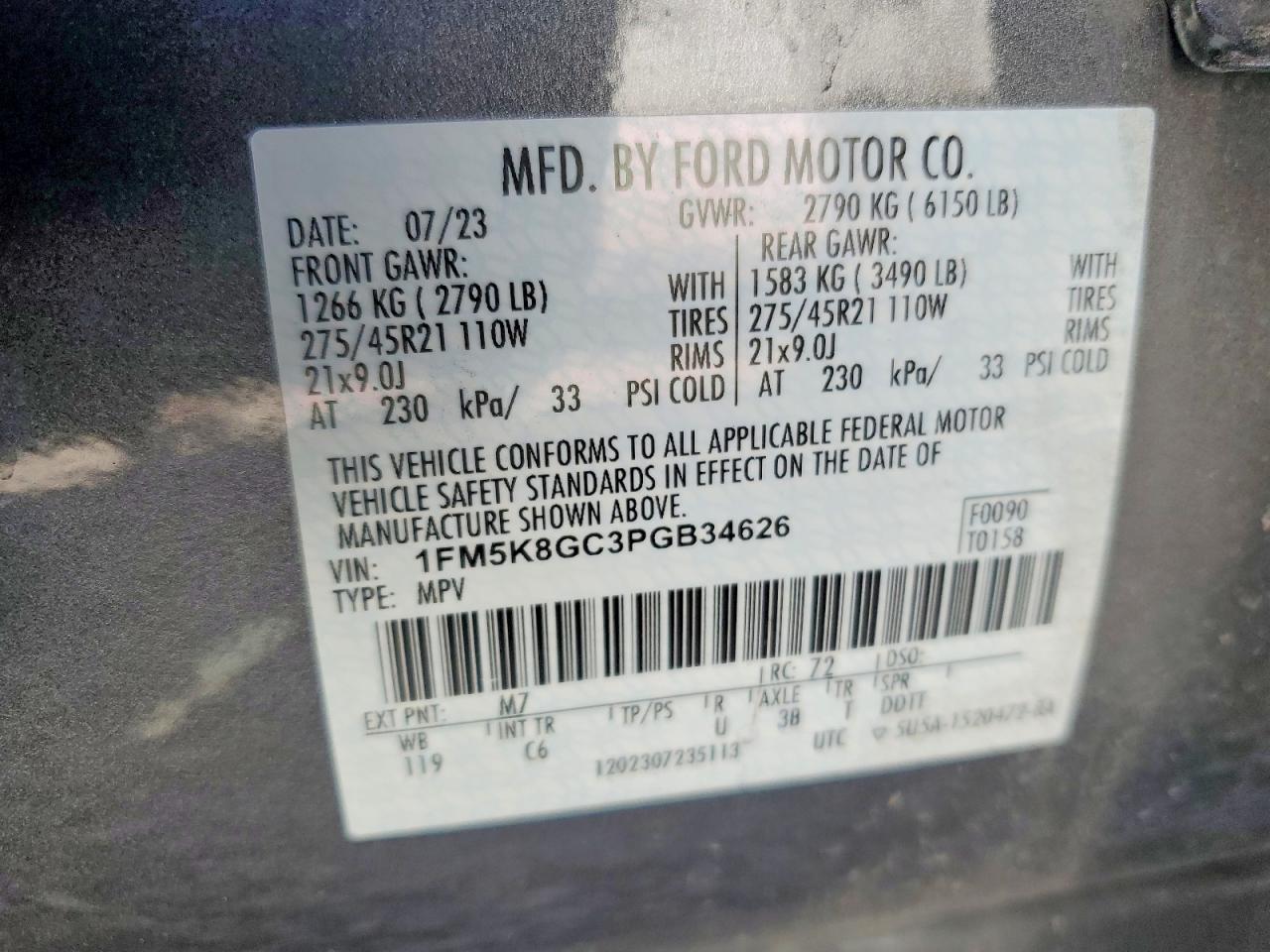 2023 FORD EXPLORER ST photo 27