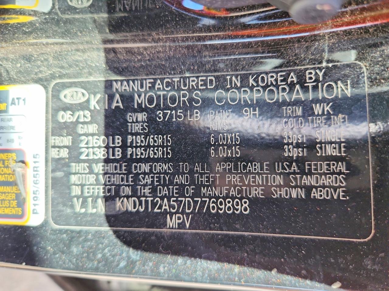2013 KIA SOUL BASE photo 25