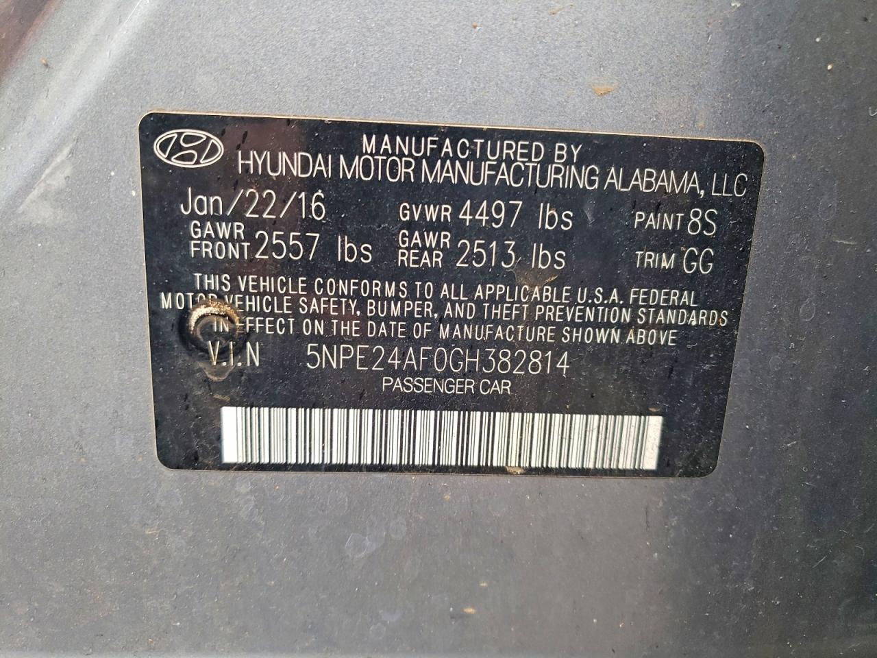 2016 HYUNDAI SONATA SE photo 34