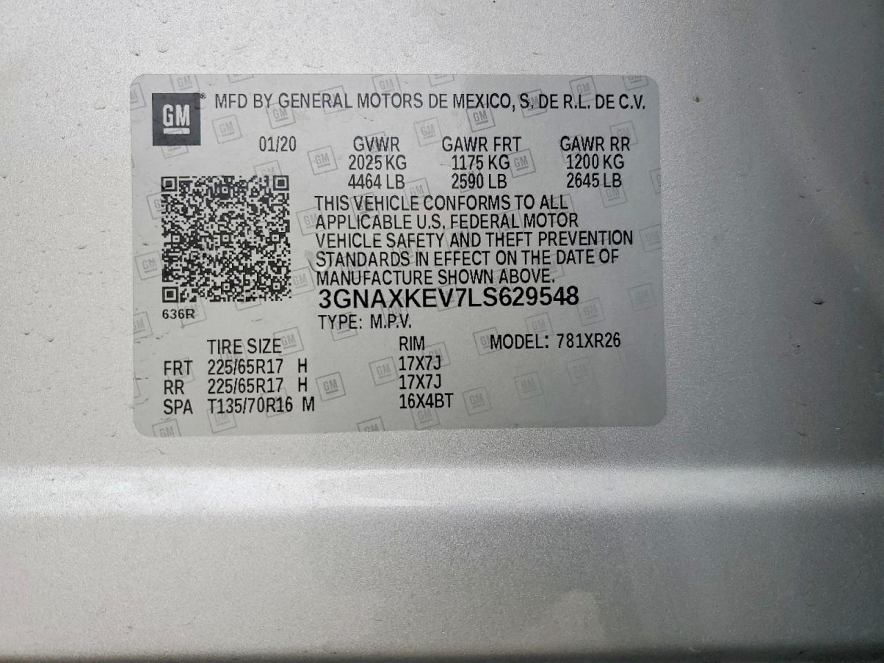 2020 CHEVROLET EQUINOX LT photo 23