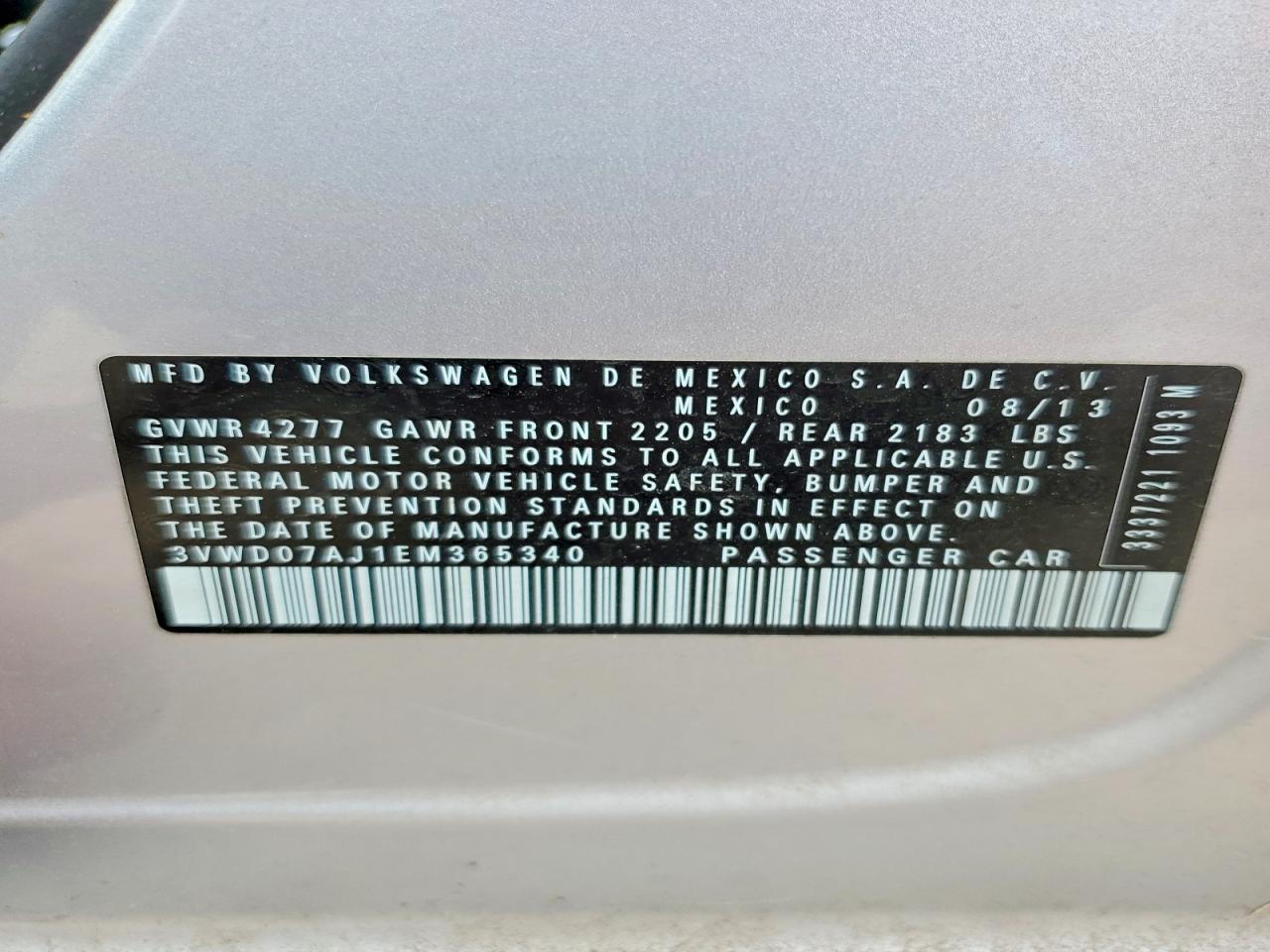2014 VOLKSWAGEN JETTA photo 25