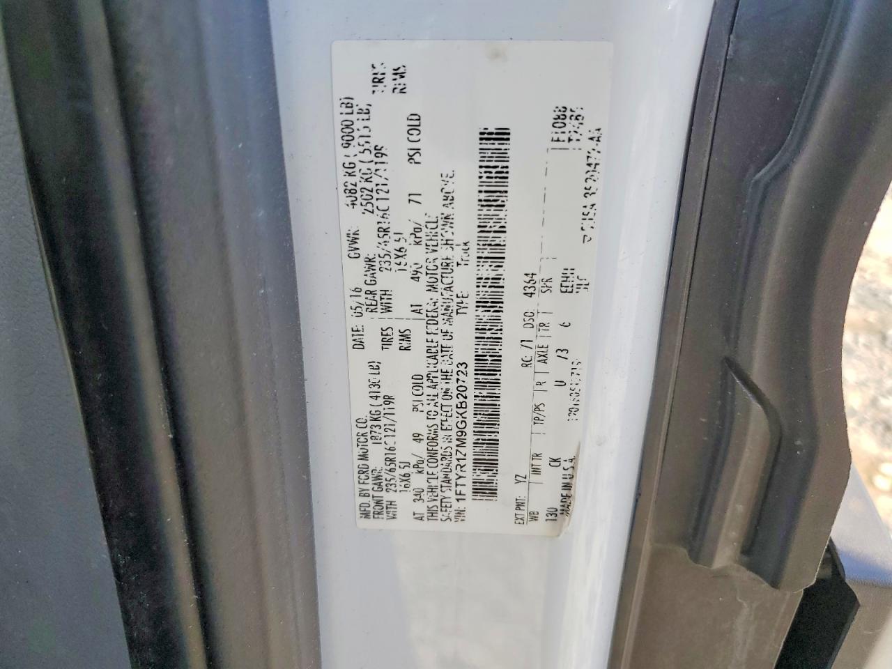 2016 FORD TRANSIT 250 UTILITY / SERVICE VAN photo 25