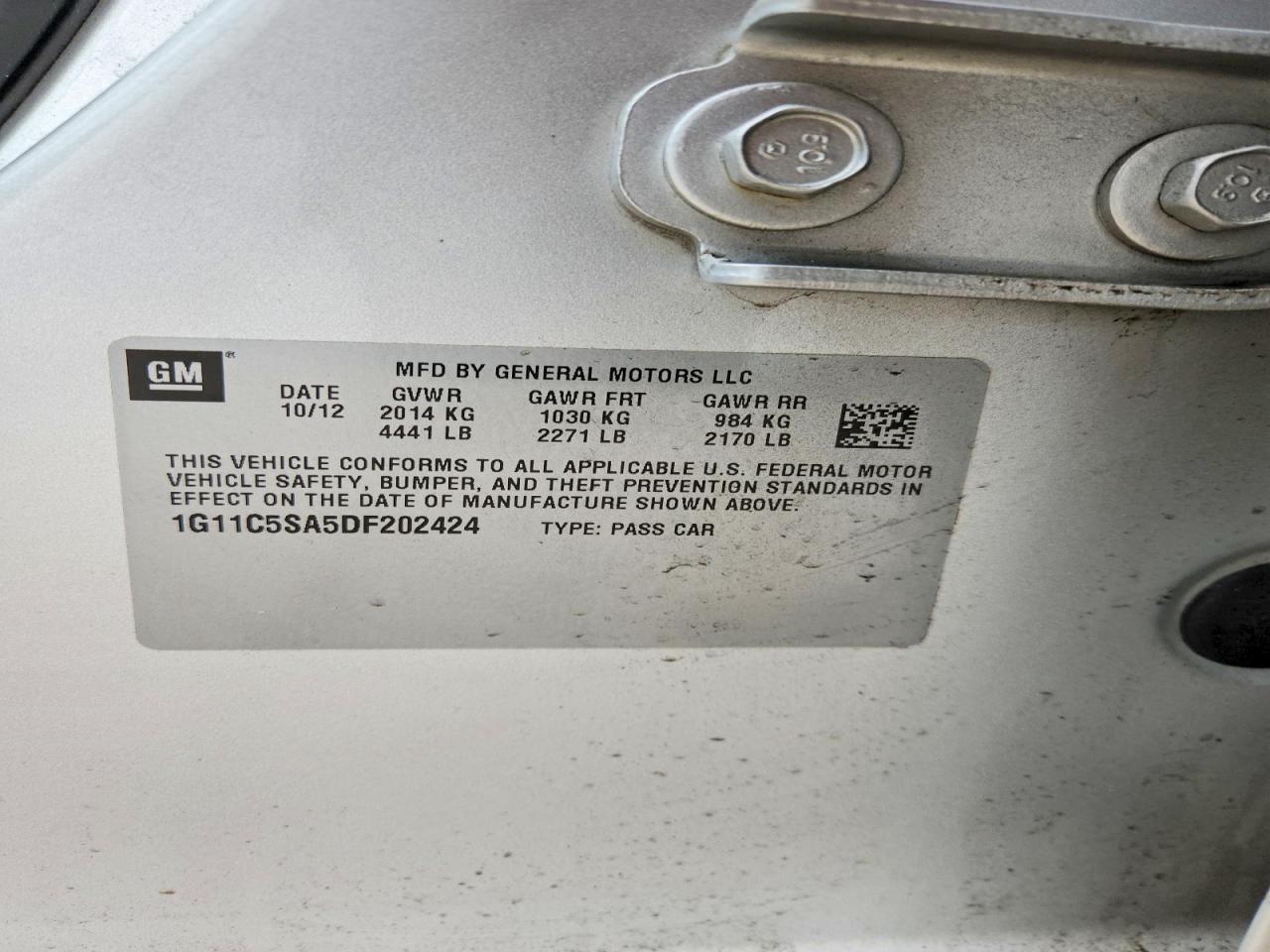 2013 CHEVROLET MALIBU 1LT photo 23