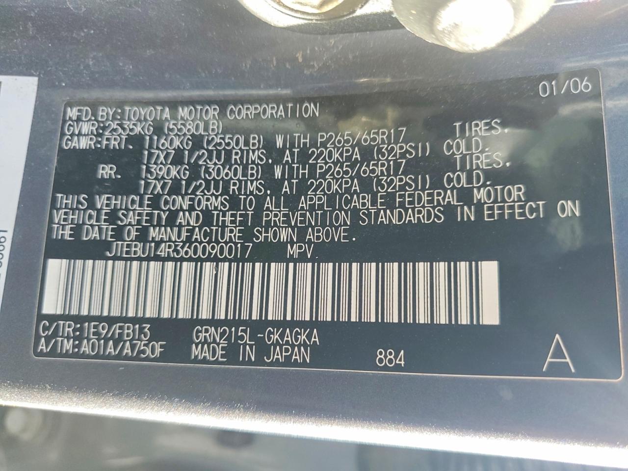 2006 TOYOTA 4RUNNER SPORT EDITION photo 25