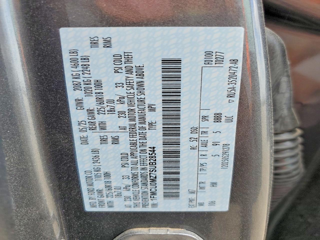 2025 FORD ESCAPE ST LINE photo 25