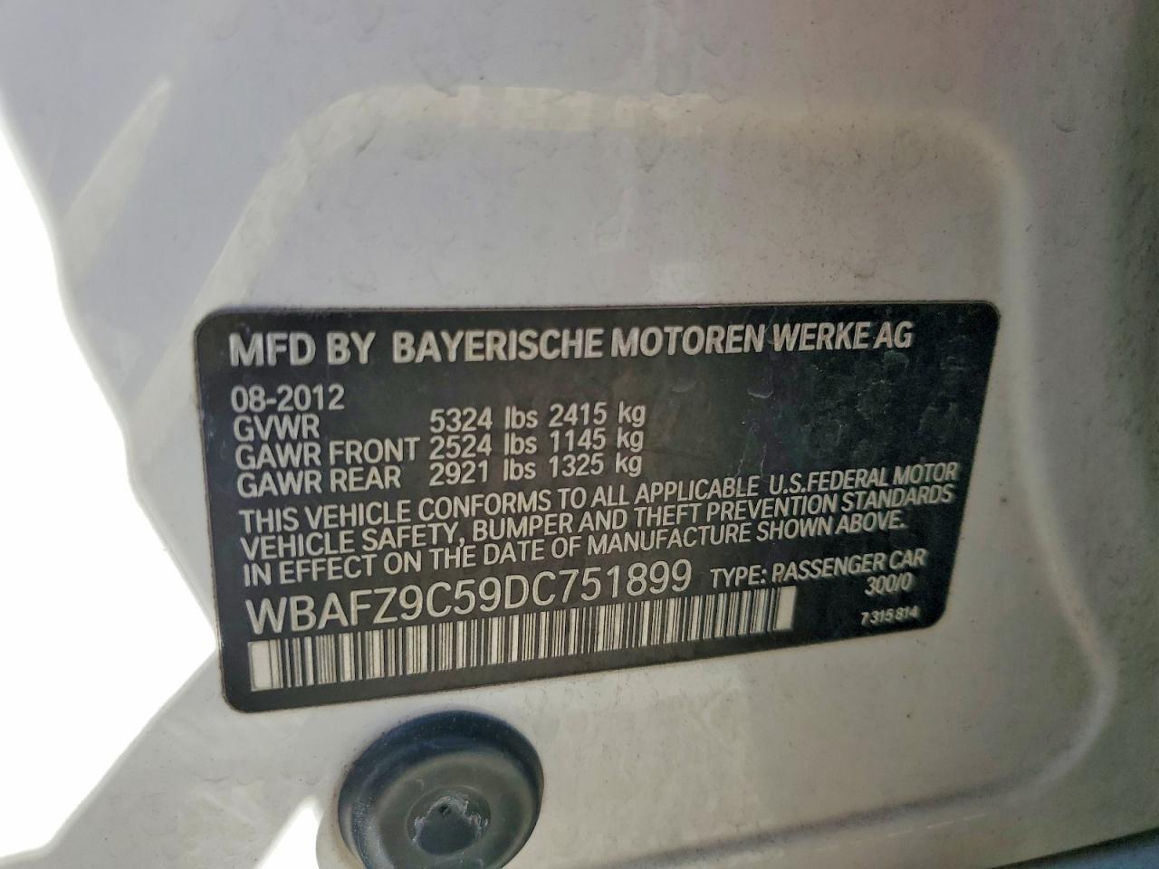2013 BMW 535 I HYBRID photo 34