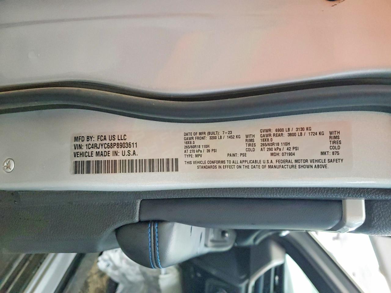 2023 JEEP GRAND CHEROKEE TRAILHAWK 4XE photo 37