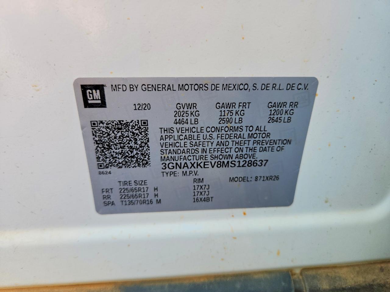 2021 CHEVROLET EQUINOX LT photo 14