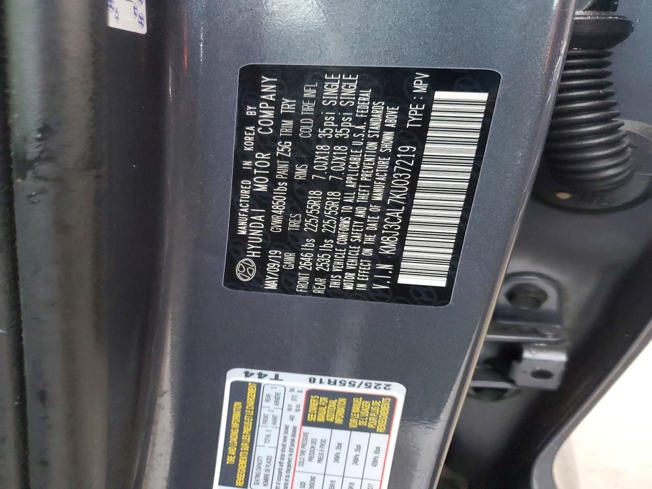 2019 HYUNDAI TUCSON LIMITED photo 25