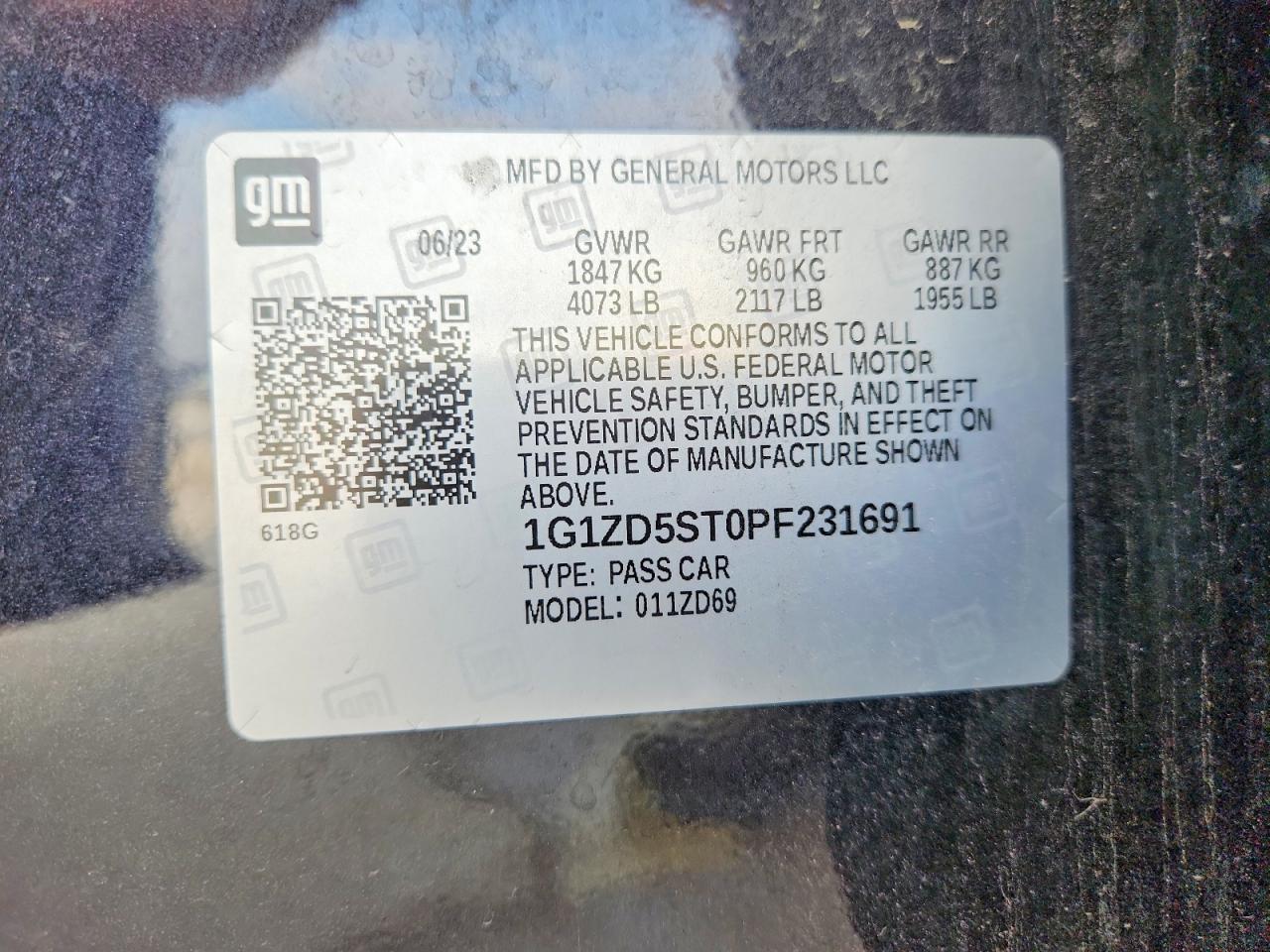 2023 CHEVROLET MALIBU LT photo 25