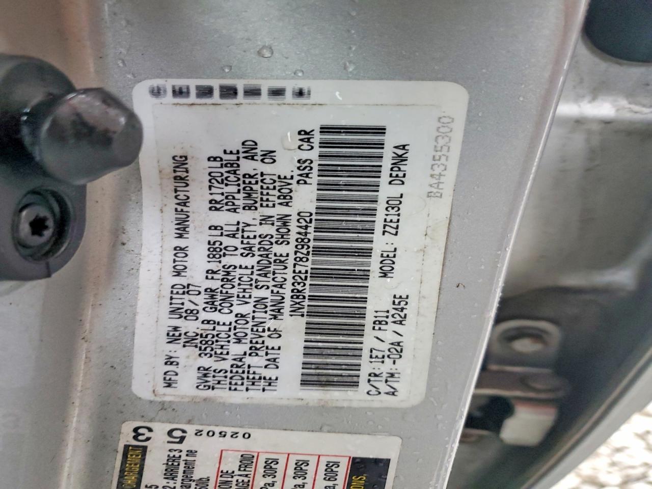 2008 TOYOTA COROLLA LE photo 34