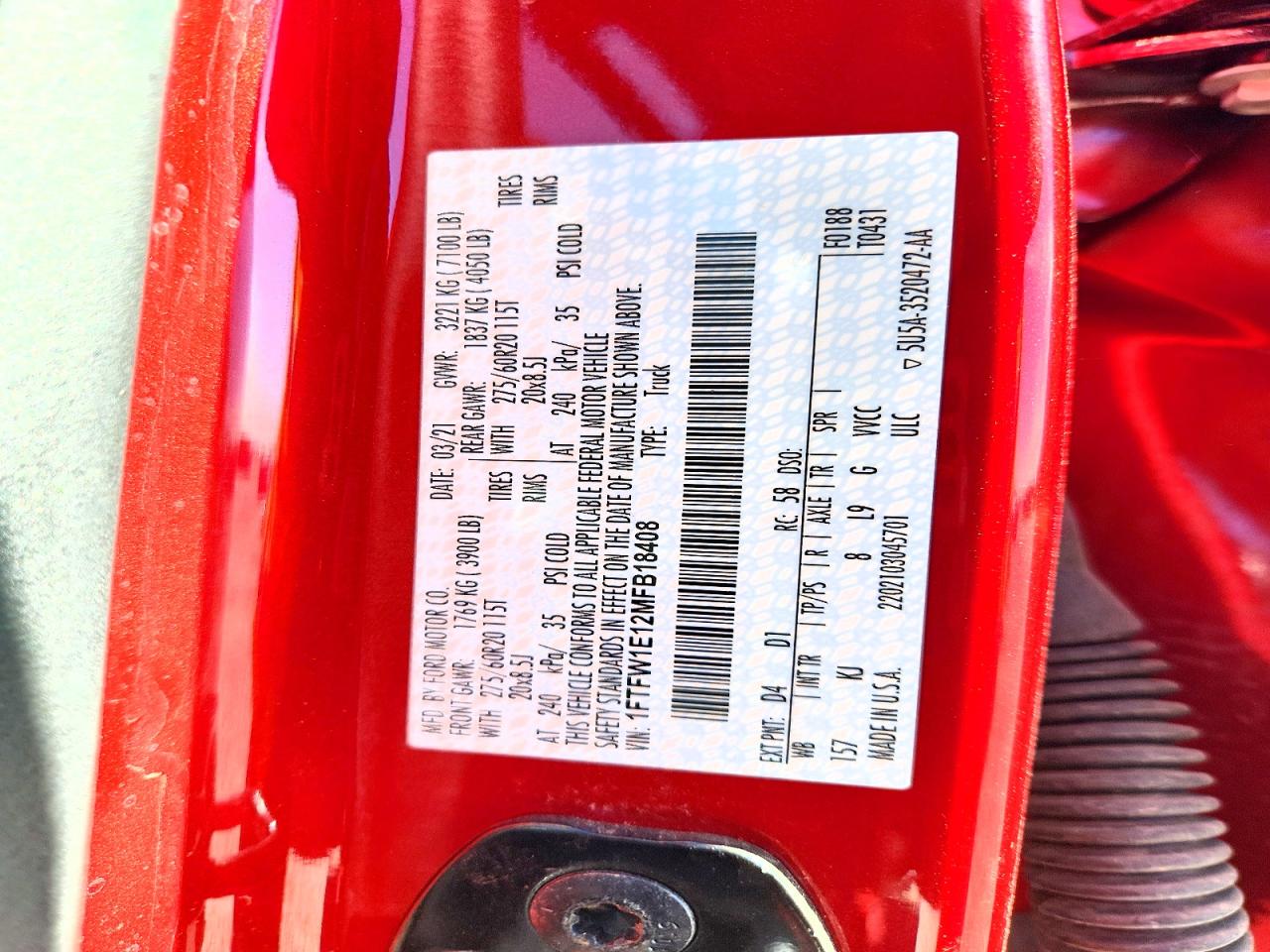 2021 FORD F150 SUPERCREW photo 23
