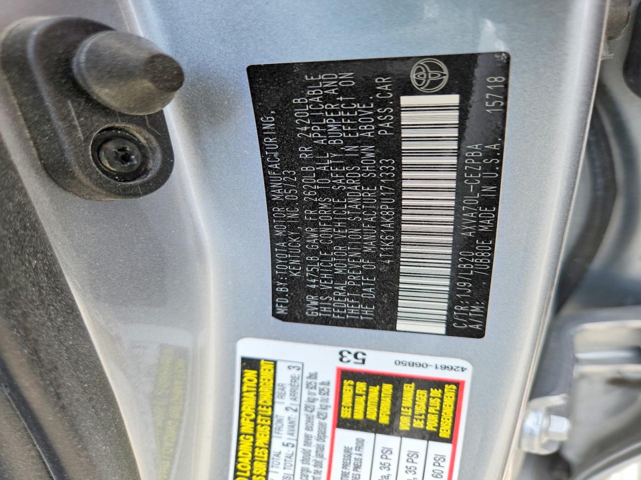 2023 TOYOTA CAMRY XSE photo 23