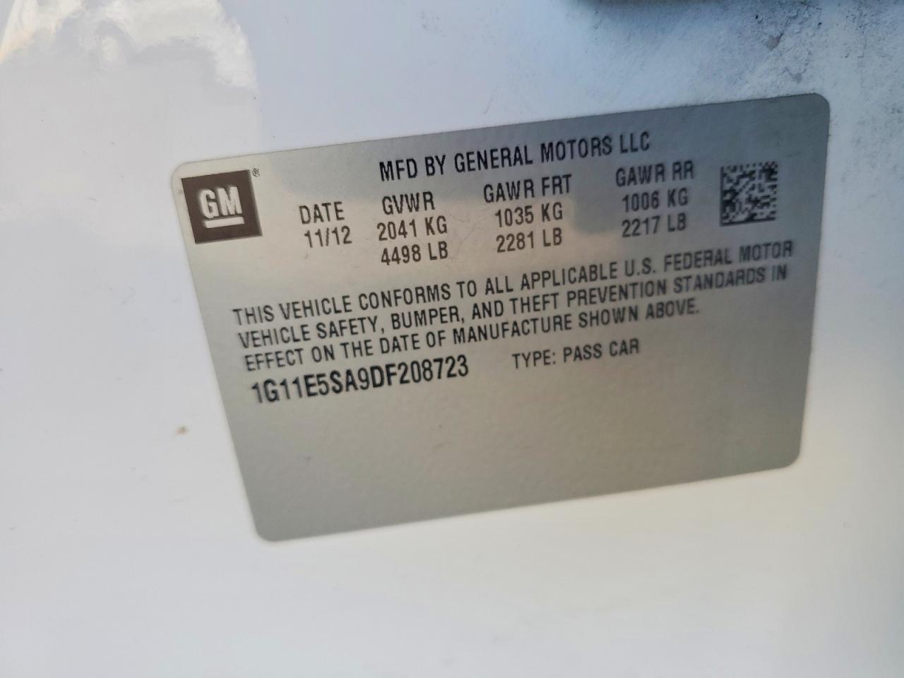 2013 CHEVROLET MALIBU 2LT photo 23