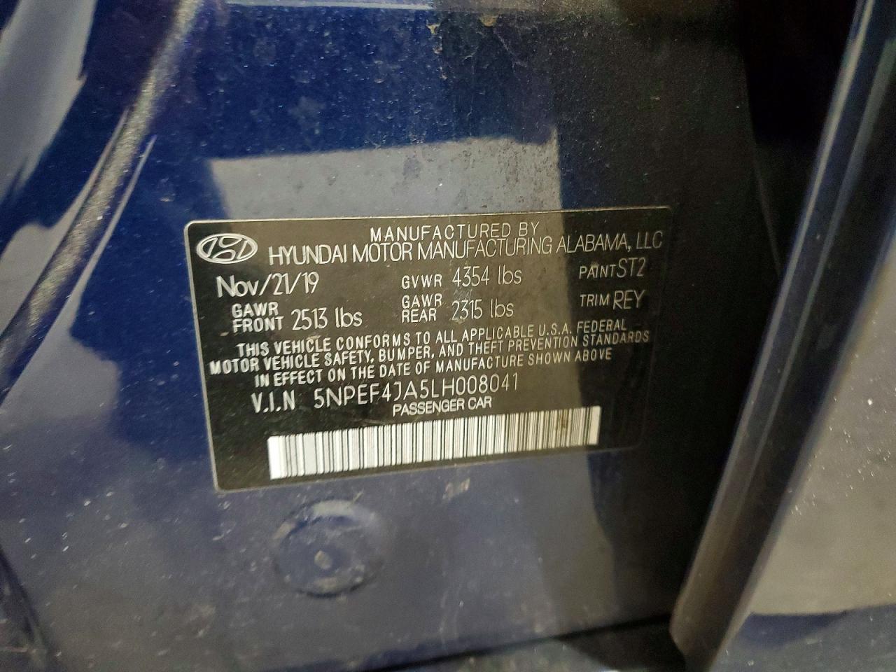 2020 HYUNDAI SONATA SEL photo 23