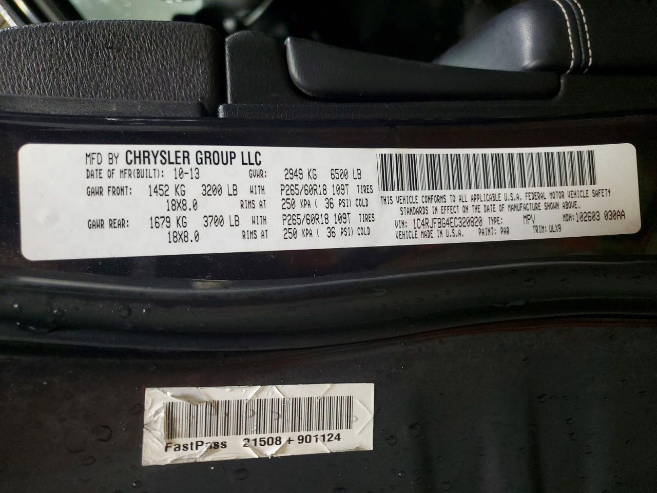 2014 JEEP GRAND CHEROKEE LIMITED photo 12