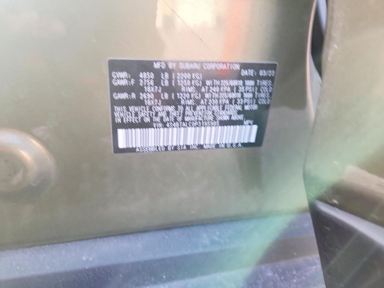 2023 SUBARU OUTBACK ONYX EDITION photo 12