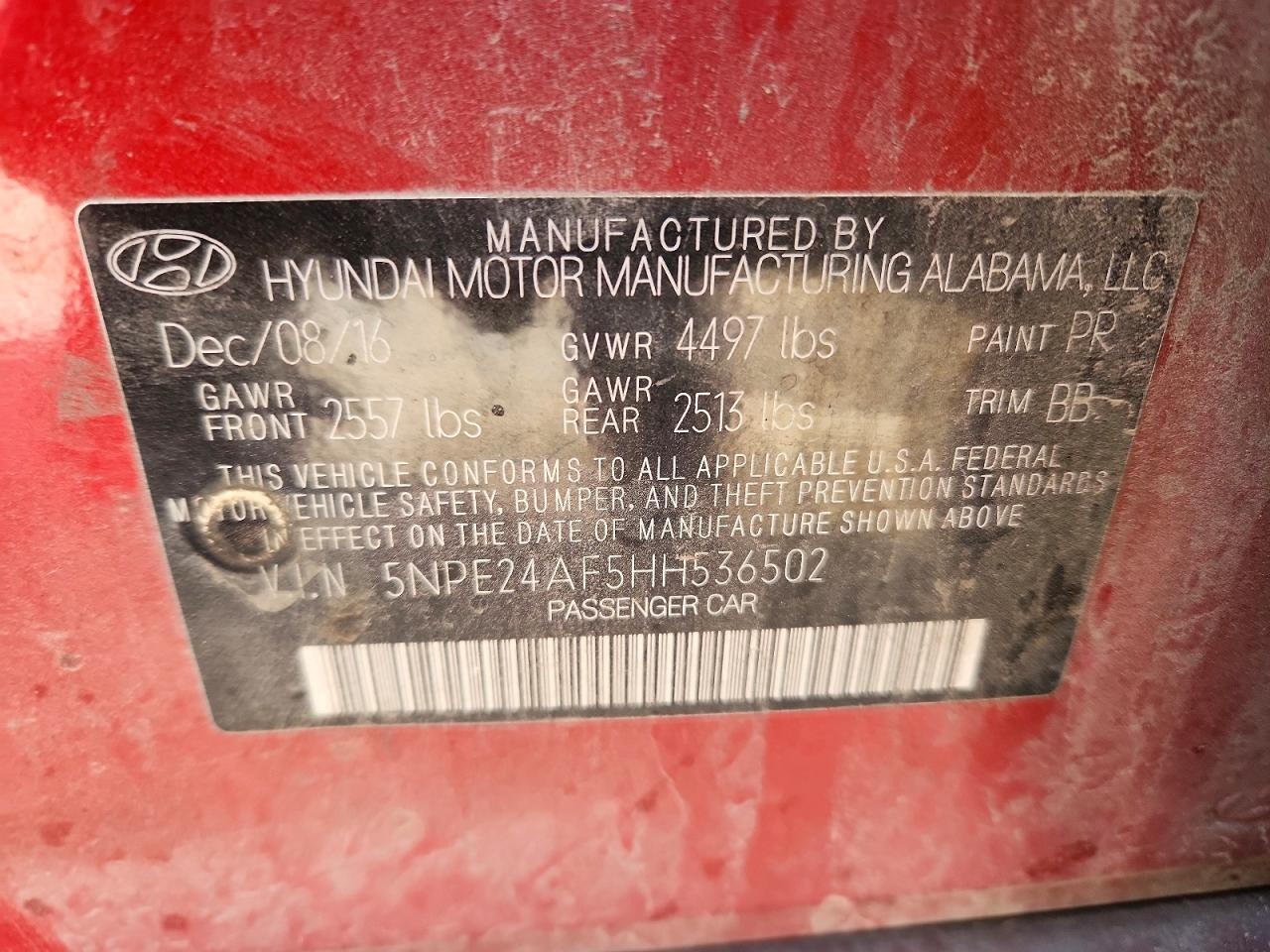 2017 HYUNDAI SONATA SE photo 25