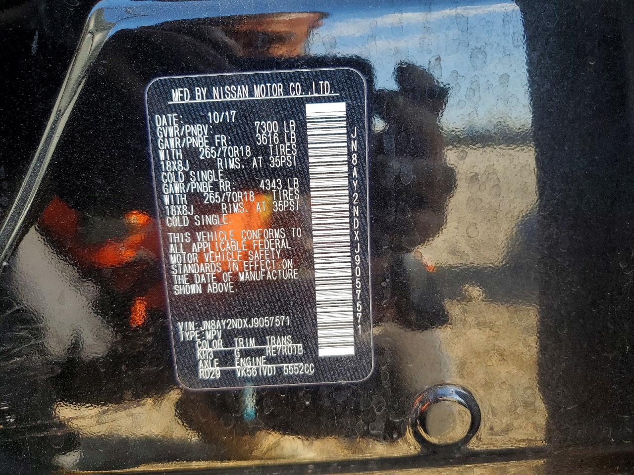 2018 NISSAN ARMADA SV photo 25