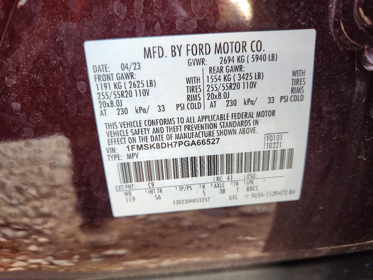 2023 FORD EXPLORER XLT photo 27