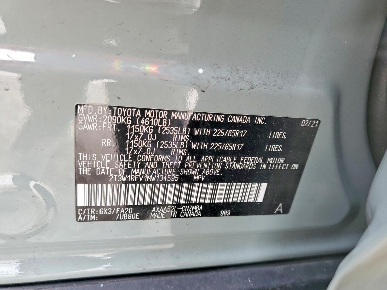 2021 TOYOTA RAV4 XLE photo 37