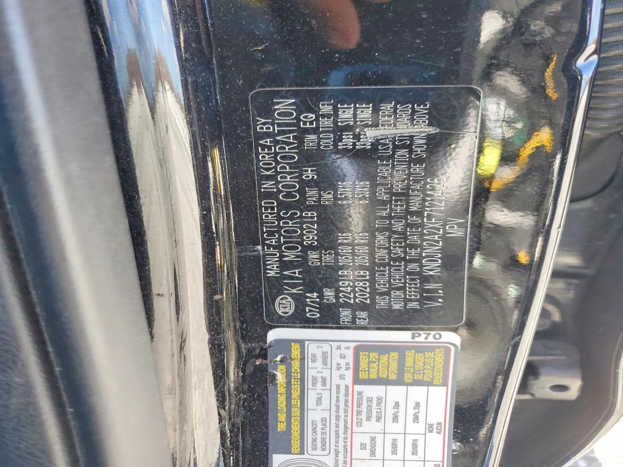 2015 KIA SOUL BASE photo 23