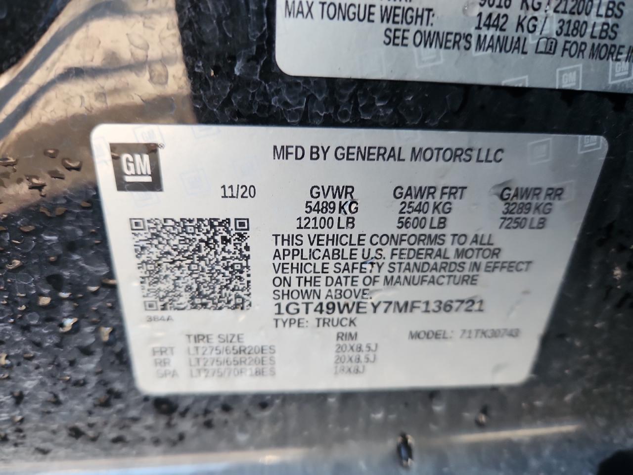 2021 GMC SIERRA K3500 photo 12