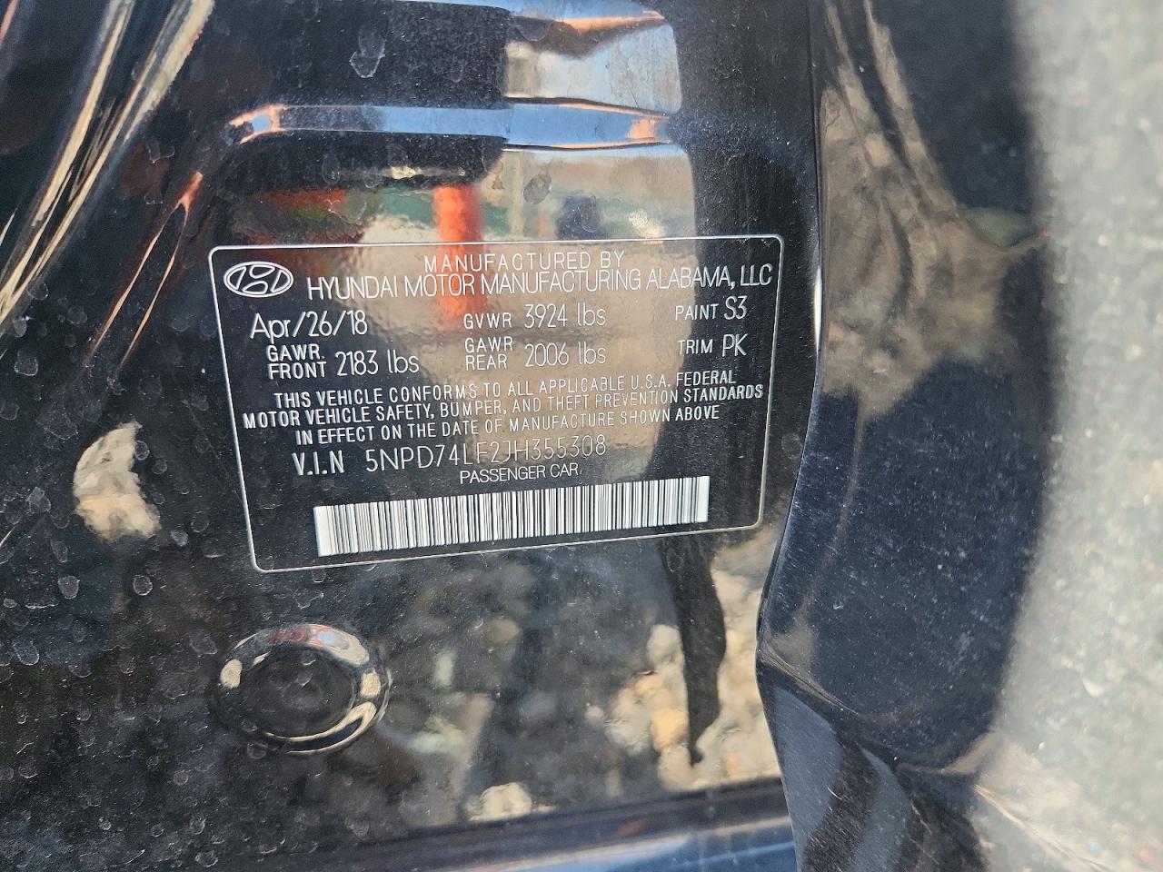 2018 HYUNDAI ELANTRA SE photo 12